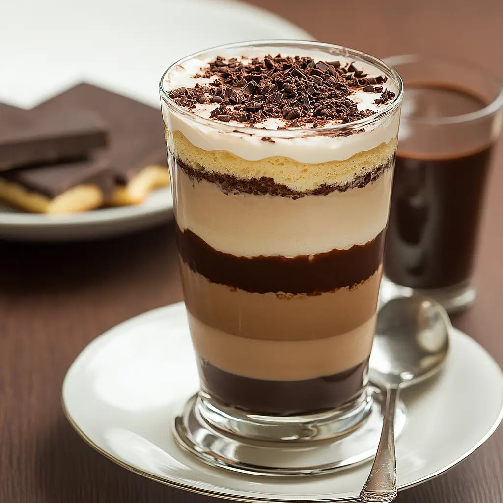 Café Latte With Chocolate Foam Topping Recipe