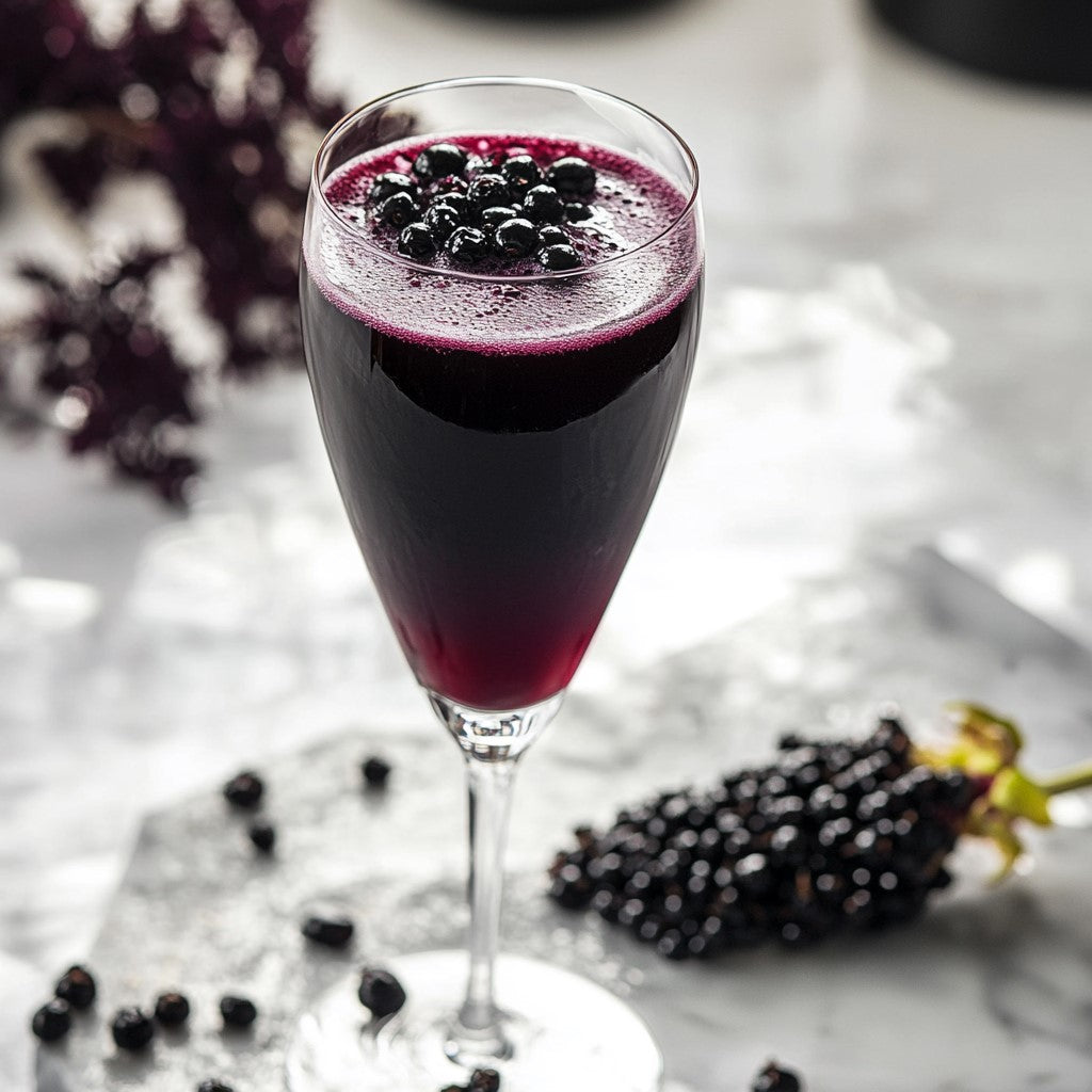 Nitro Elderberry Bellini Recipe