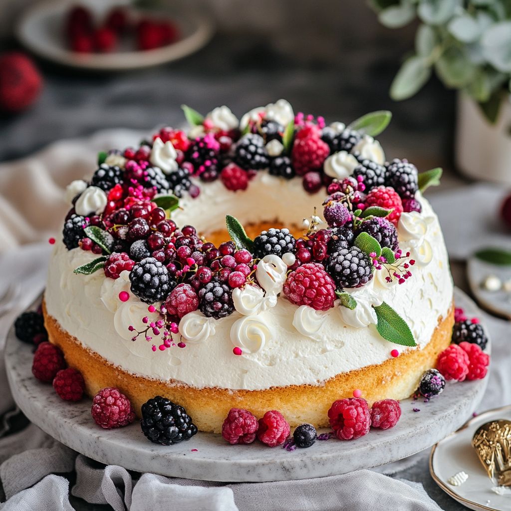 Whipped Cream Wreath Recipe